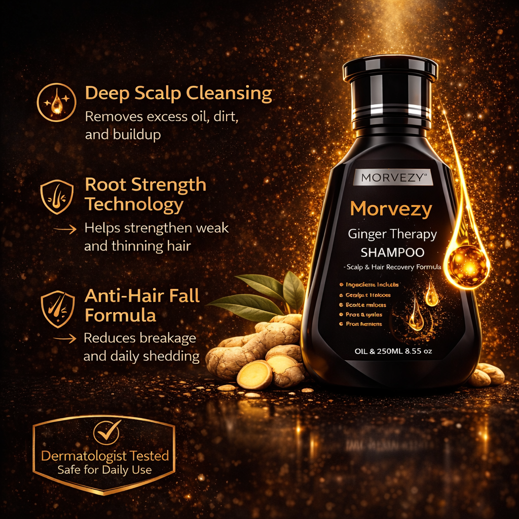 Morvezy™ Ginger Therapy Shampoo (250ml)