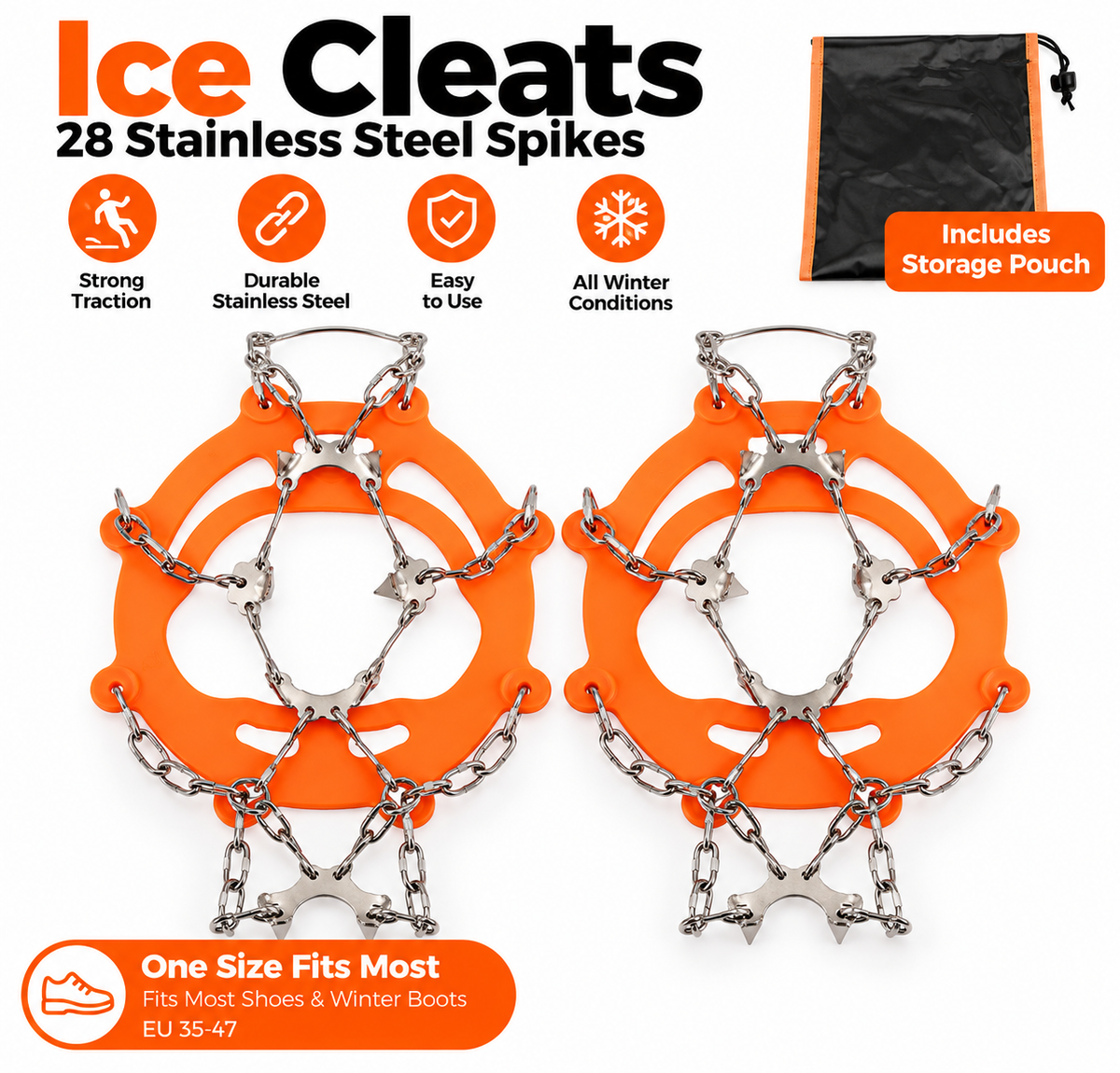 IceGrip Pro – Anti-Slip Snow & Ice Cleats