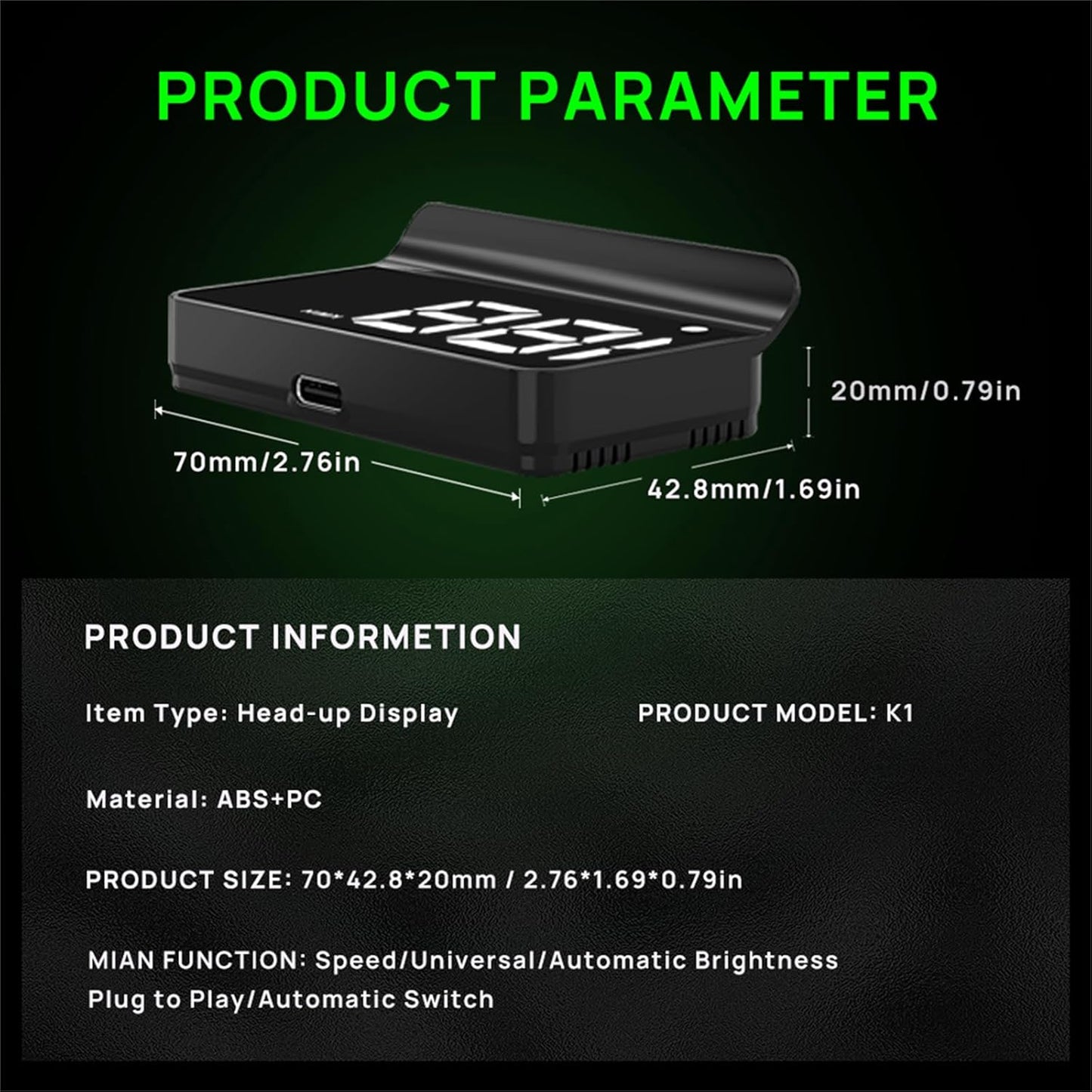 Smart HUD Speedometer