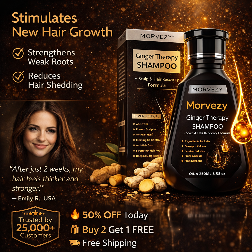 Morvezy™ Ginger Therapy Shampoo (250ml)