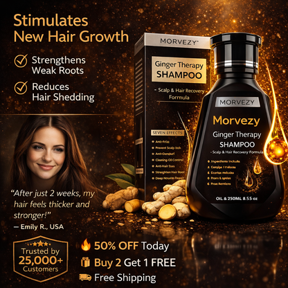 Morvezy™ Ginger Therapy Shampoo (250ml)